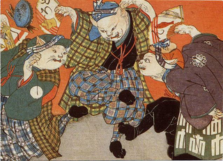 Illustration for article titled Cats Make for Wonderful Japanese Art